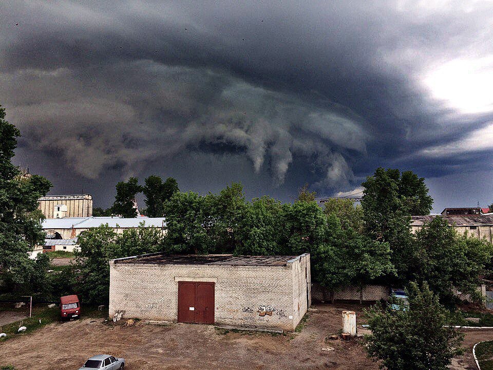 Dementors gather in Dimitrovgrad - Ulyanovsk, Dimitrovgrad, Weather, Clouds, The clouds, Longpost