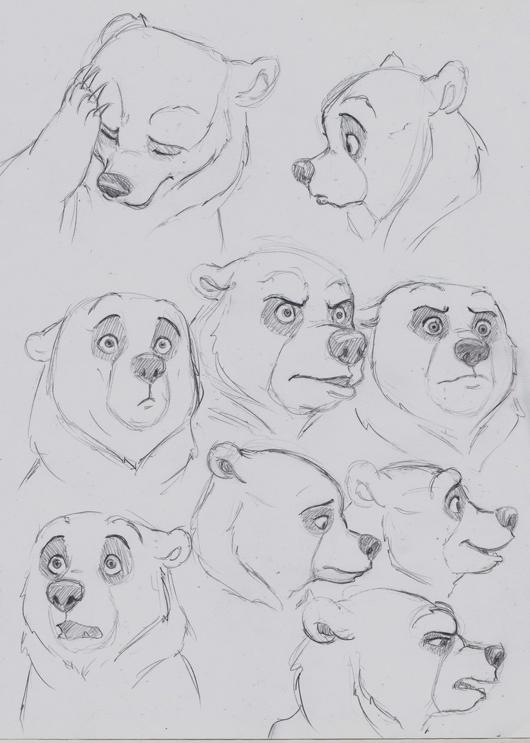 Sketches - My, Sketch, Images, Creation, Pencil drawing, The Bears, Pencil, Grey eyes