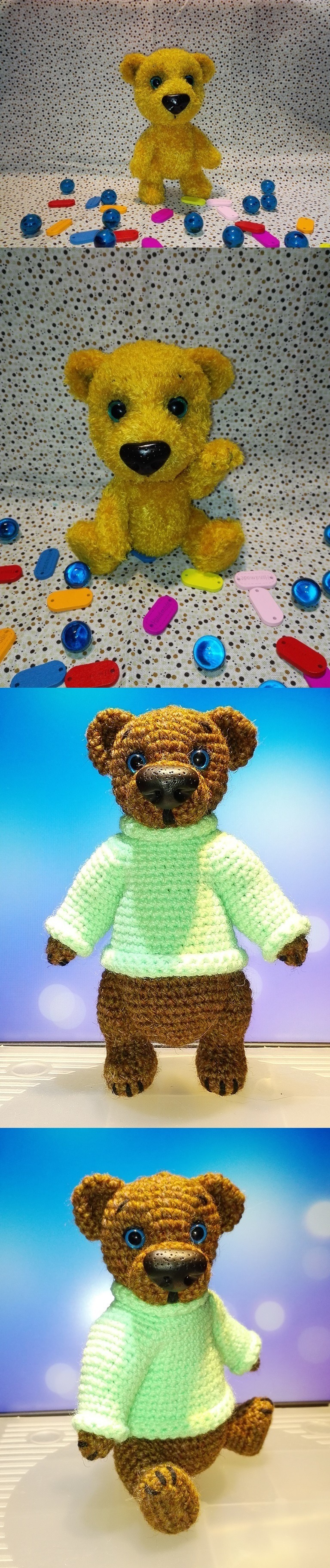 Friday Bears in your feed! - My, Amigurumi, Crochet, Bears, Handmade, Longpost