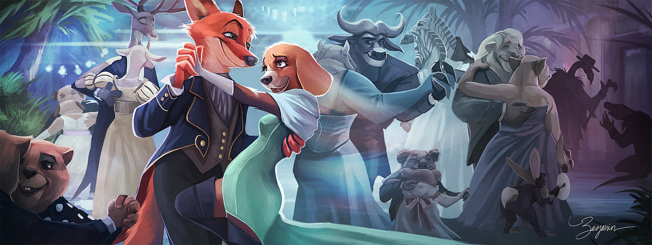 Dance - Zootopia, Nick wilde, Art, Captain Buffaloson