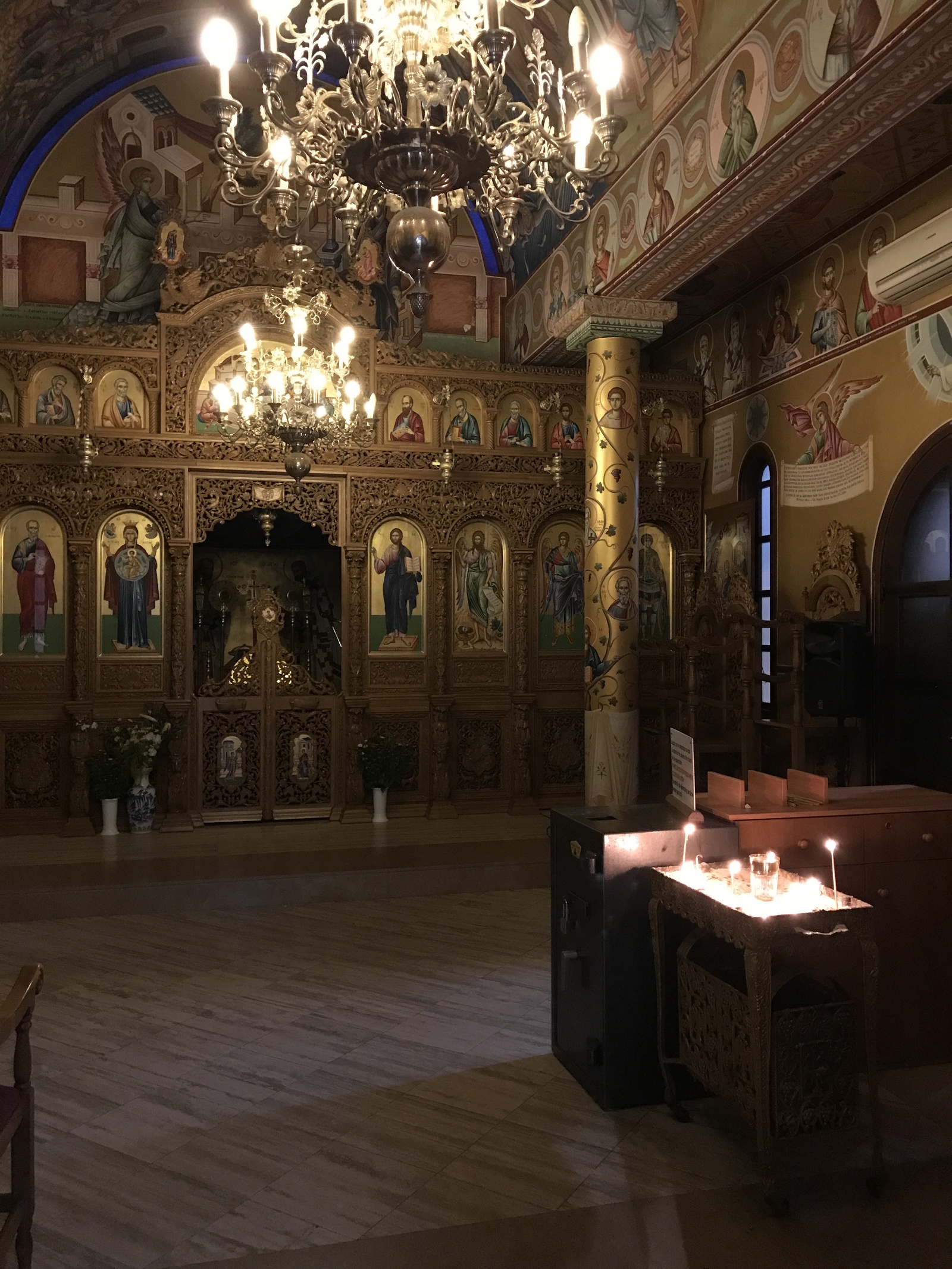 Candles in the Cypriot church. - My, ROC, Church, Religion, Cyprus, Earnings, Longpost