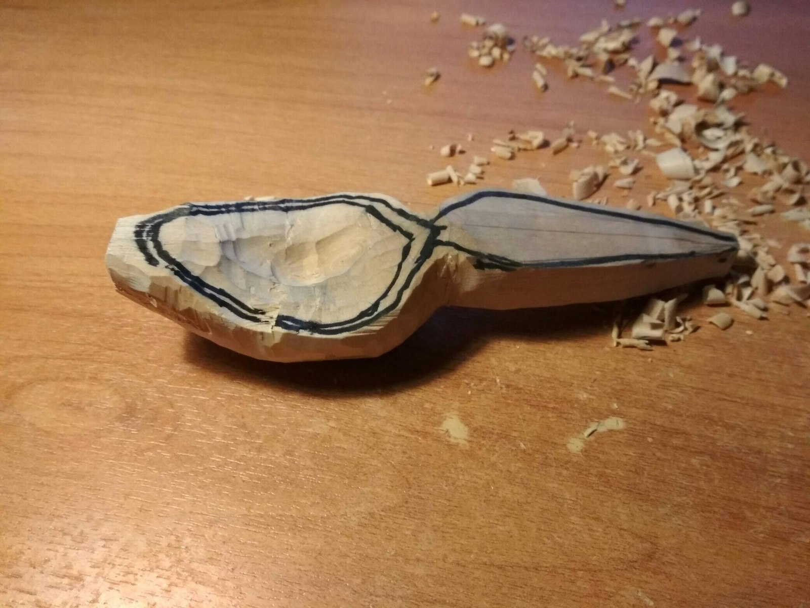 Spoon Road - My, Wood carving, My, Handmade, A spoon, Longpost, Reconstruction, Process