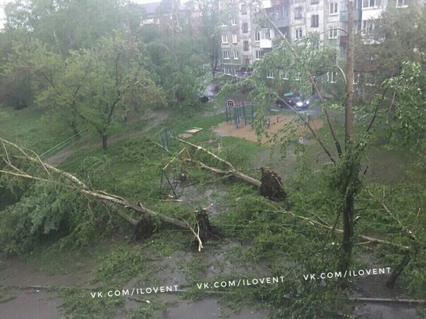 Нижний Тагил последствия урагана. Центр города - Ураган, Недодлинопост, Длиннопост