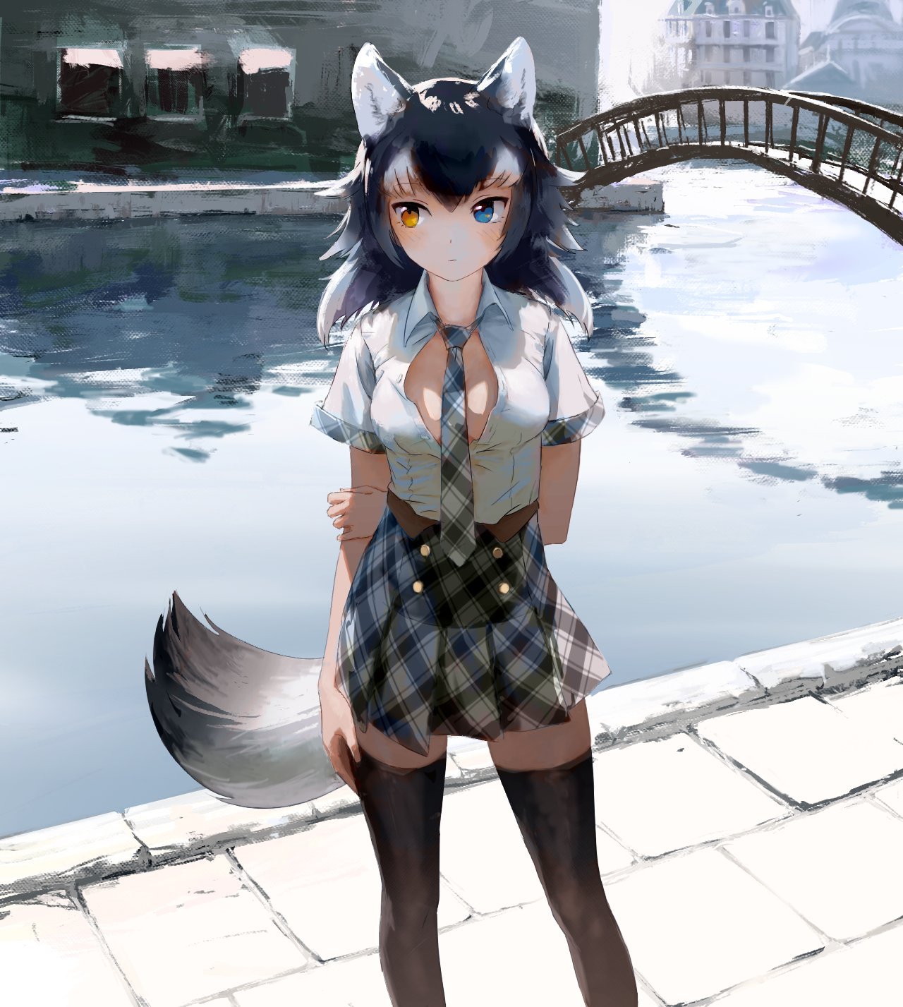 As promised yesterday, I personally like the first one the most. And yes, she is a mangaka. - Anime art, , Longpost, Kemono friends, Grey Wolf