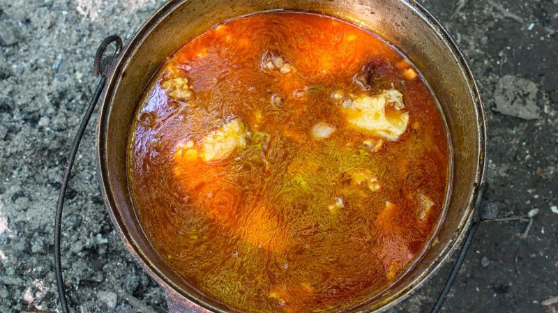 Bograch or Hungarian goulash | Hungarian goulas VKAZANE - My, , Vkazane, Preparation, Recipe, Video recipe, Bograch, Goulash, , Video, Longpost