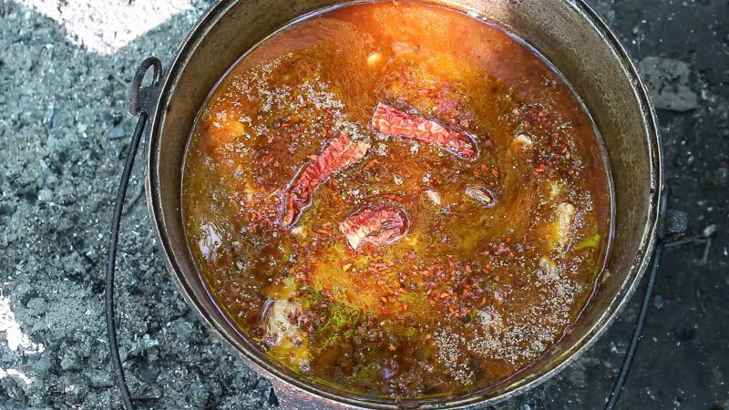 Bograch or Hungarian goulash | Hungarian goulas VKAZANE - My, , Vkazane, Preparation, Recipe, Video recipe, Bograch, Goulash, , Video, Longpost