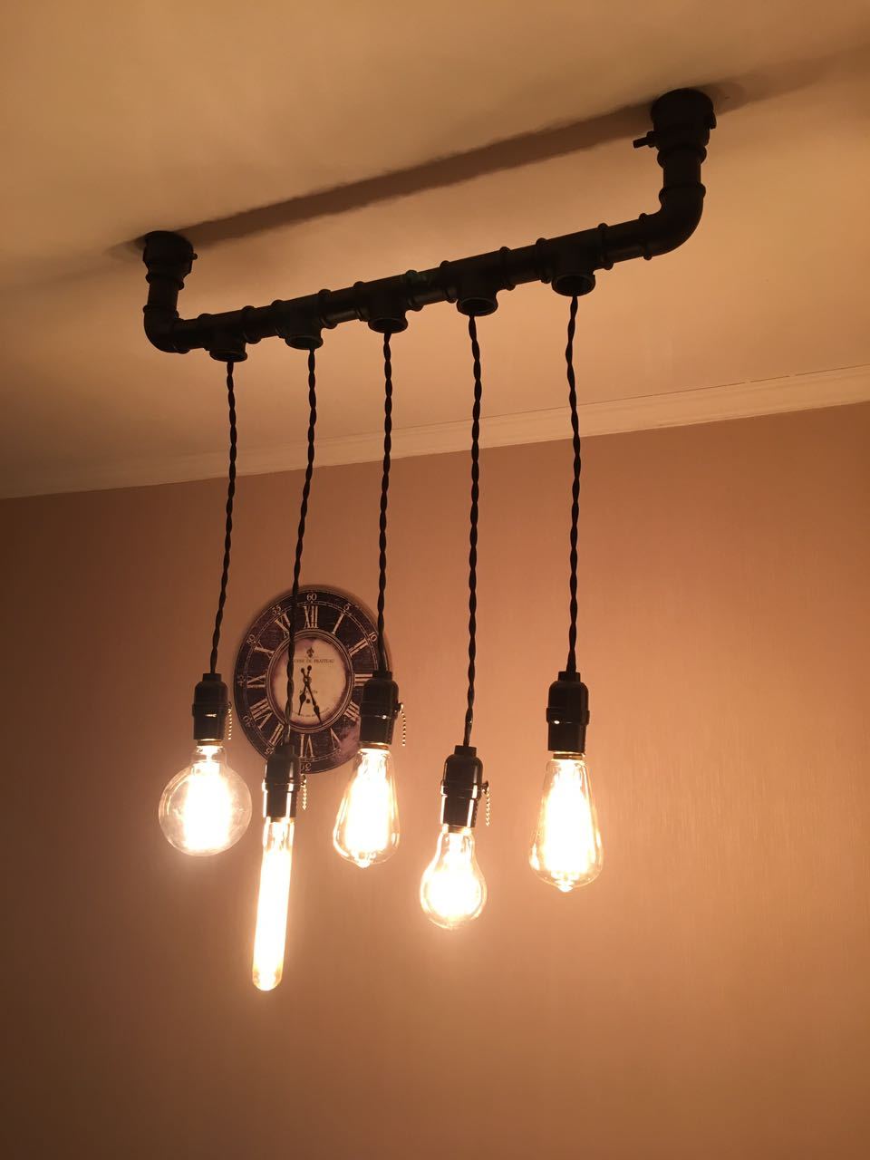 When a girl has nothing to do - My, Chandelier, Handmade, Retro, Loft, Longpost