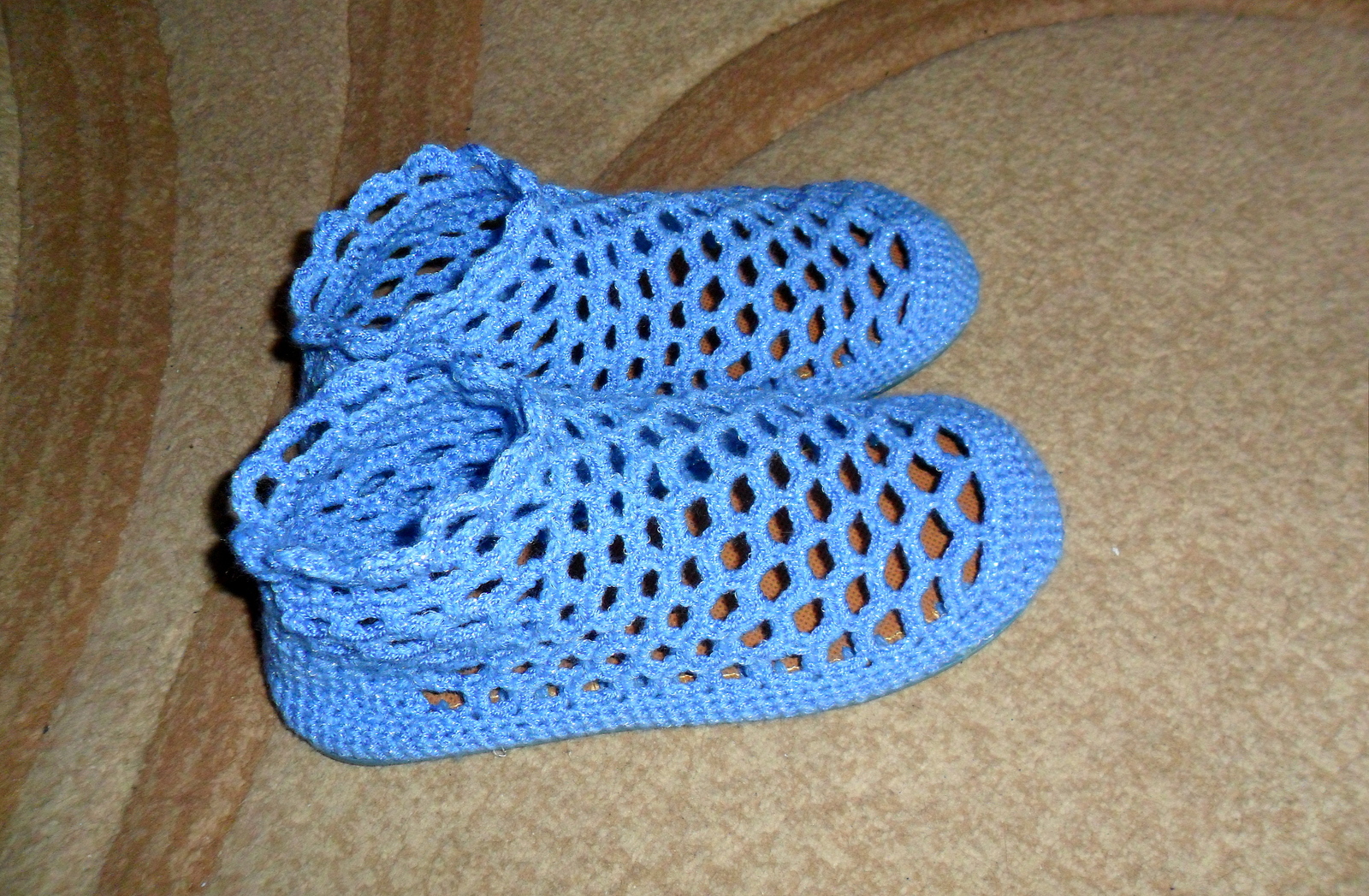 Crochet slippers - My, Needlework, Needlework without process, Crochet, Longpost