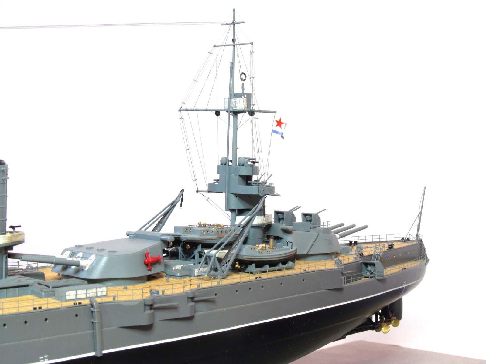 Battleship Marat, 1941, Star, scale 1/350 - My, My, Models, Ship, Battleship, With your own hands, Longpost, Marat