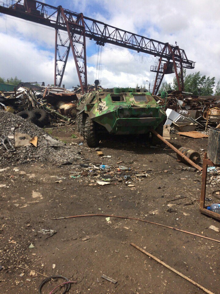 What do you have there? - Russia, Tula, Armored personnel carrier, Garbage