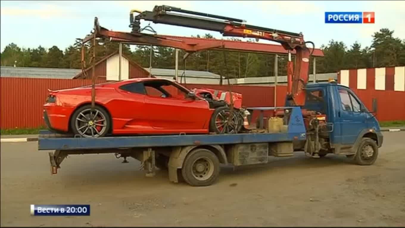 The Ferrari killer has escaped! - Crash, Road accident, Police, Death, Criminals, Moscow, Russia, Video, Longpost