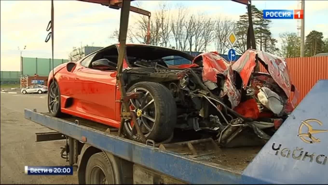 The Ferrari killer has escaped! - Crash, Road accident, Police, Death, Criminals, Moscow, Russia, Video, Longpost