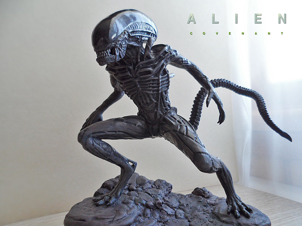 Alien: Covenant – Protomorph - My, Alien: Covenant, Stranger, Longpost, Polymer clay, Figurines, With your own hands, Creation