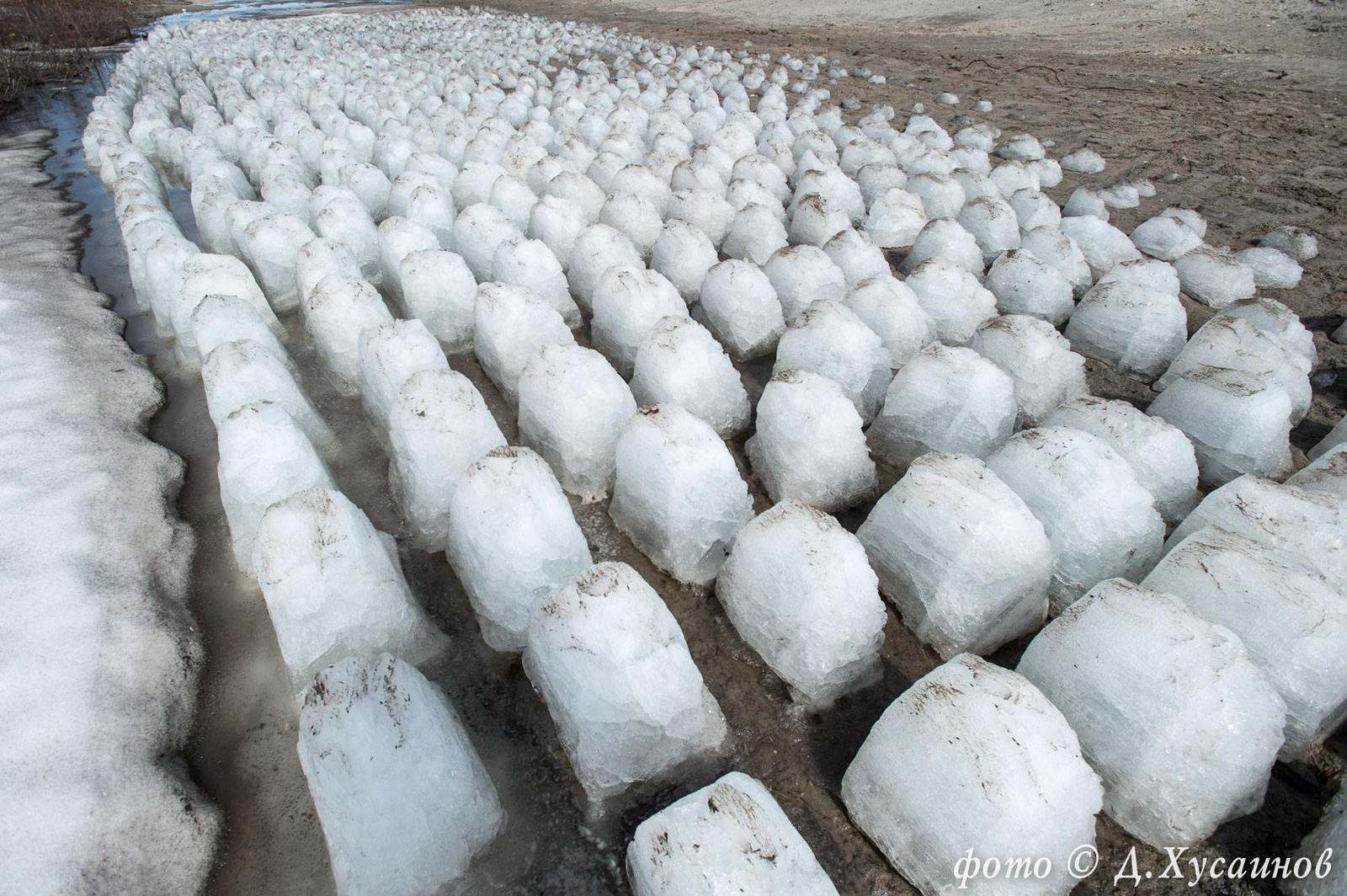 ice pyramids - Yamal, Ice, Nature, The photo, Longpost