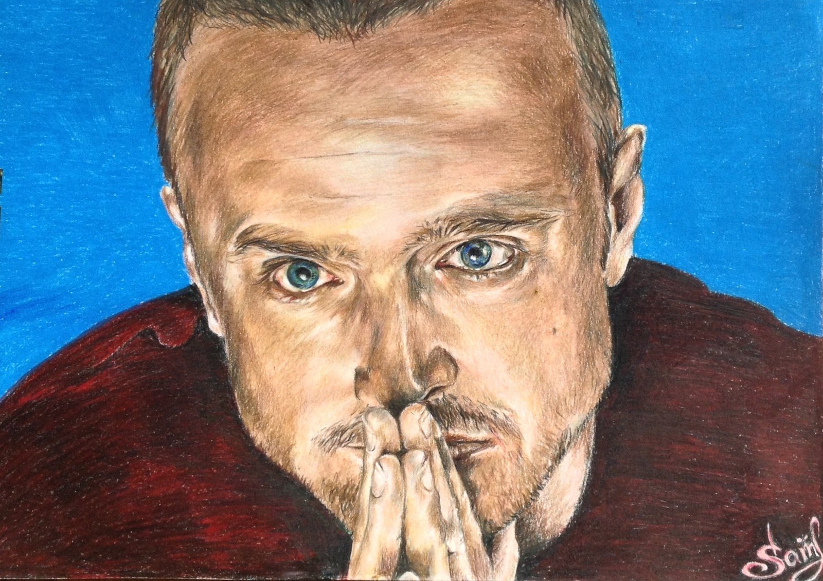 Favorite character - My, Breaking Bad, Jesse Pinkman, Drawing, Portrait