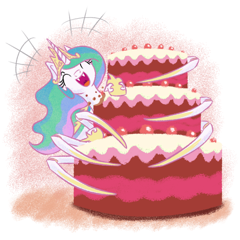 Tortik Dominatus! - My little pony, Princess celestia, Spider, the cake is a lie