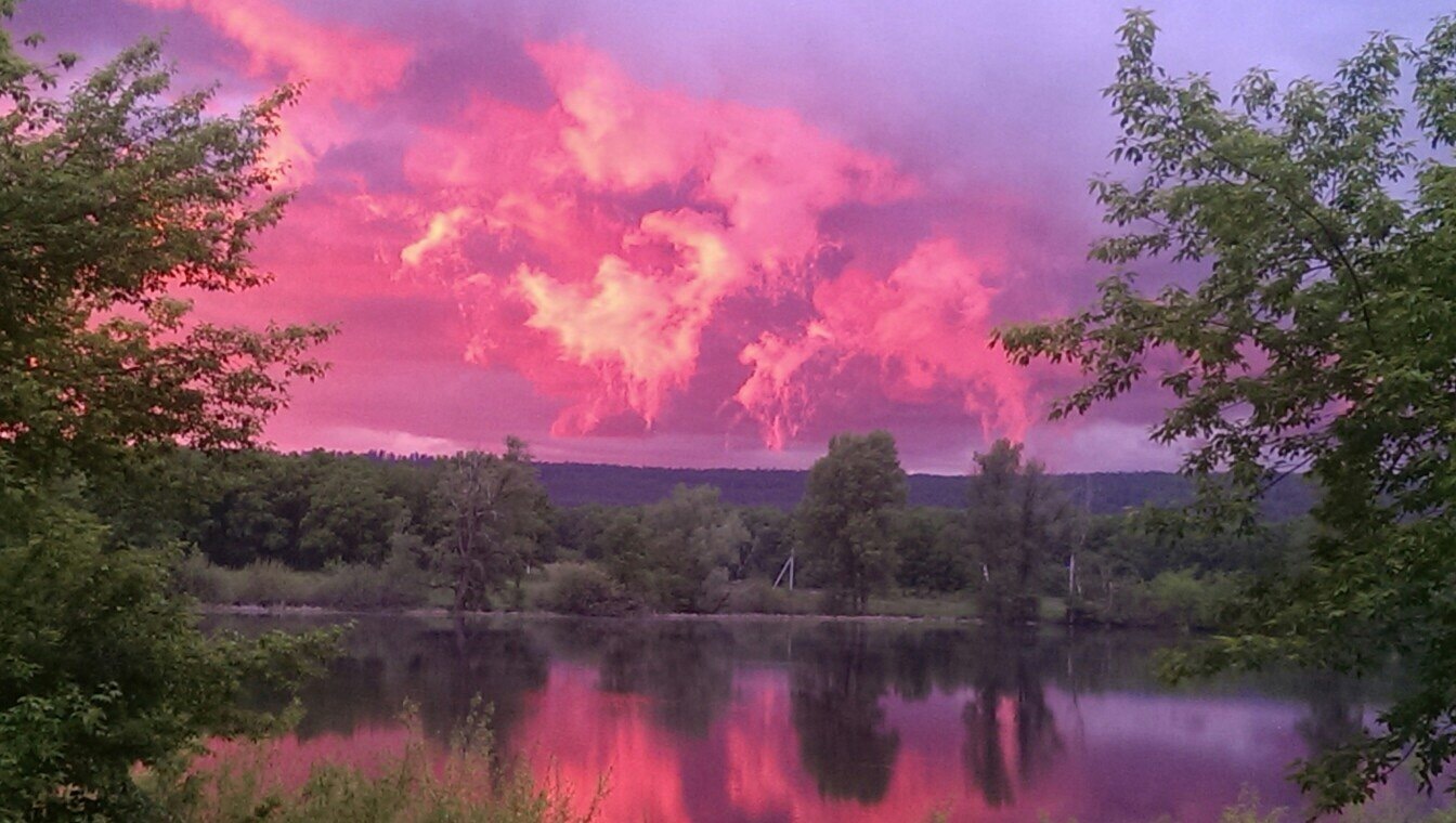 Sunset in the coastal village - The photo, Russia, Nature, Landscape