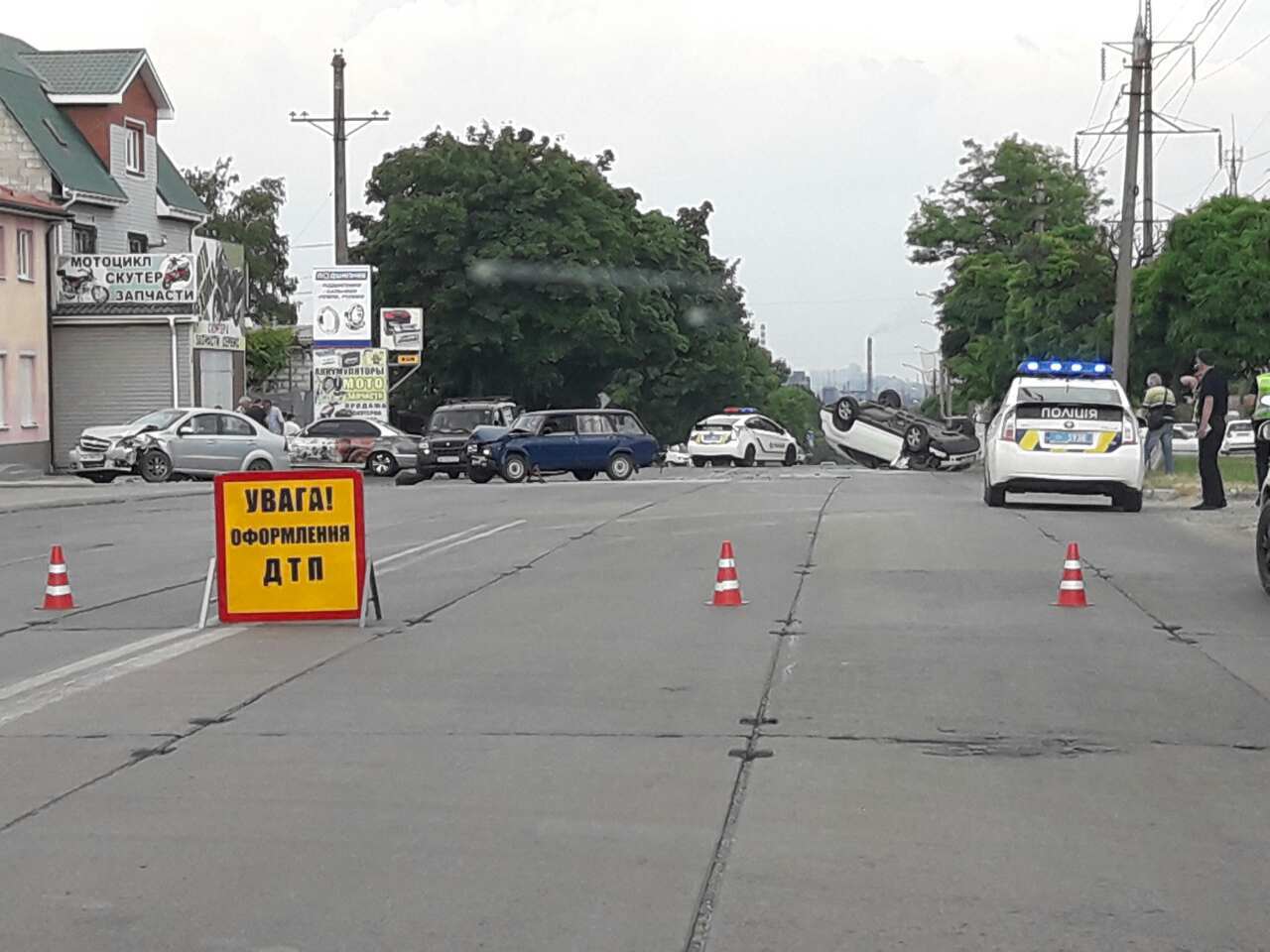 Somersault! - Mariupol, Road accident