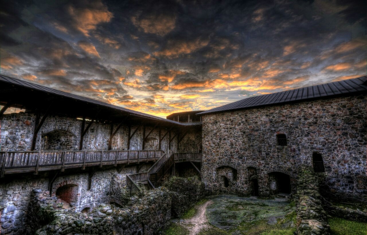 Medieval castle - My, HDR, Fantasy, Lock, Finland, The photo, Historical reconstruction, Story