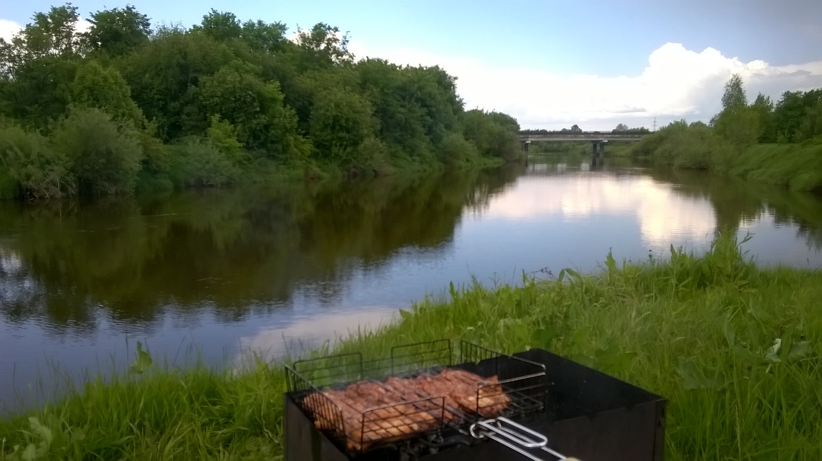 Barbecue on the river, what could be better .. - My, Shashlik, River