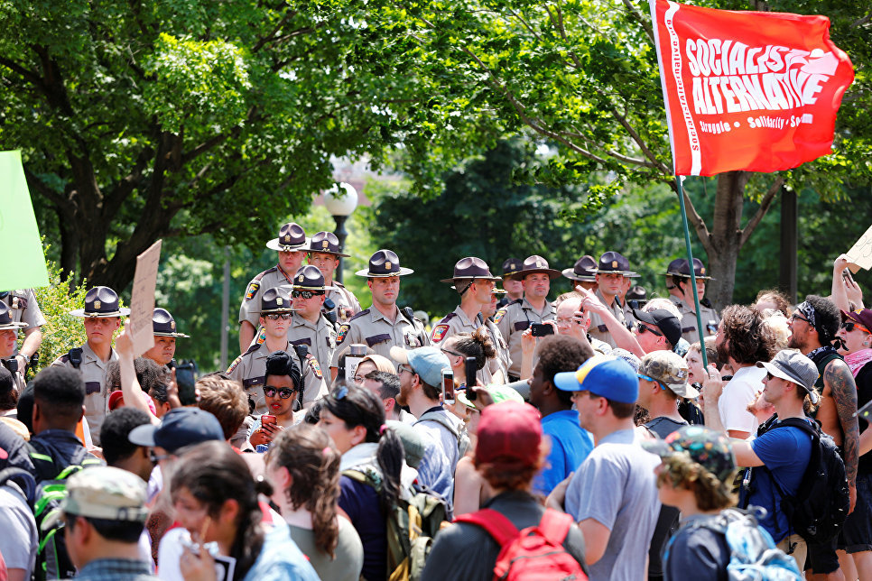 Rallies in the United States against Sharia law - Events, Politics, USA, Rally, Shariah, Islam, Distortion, Риа Новости, Video