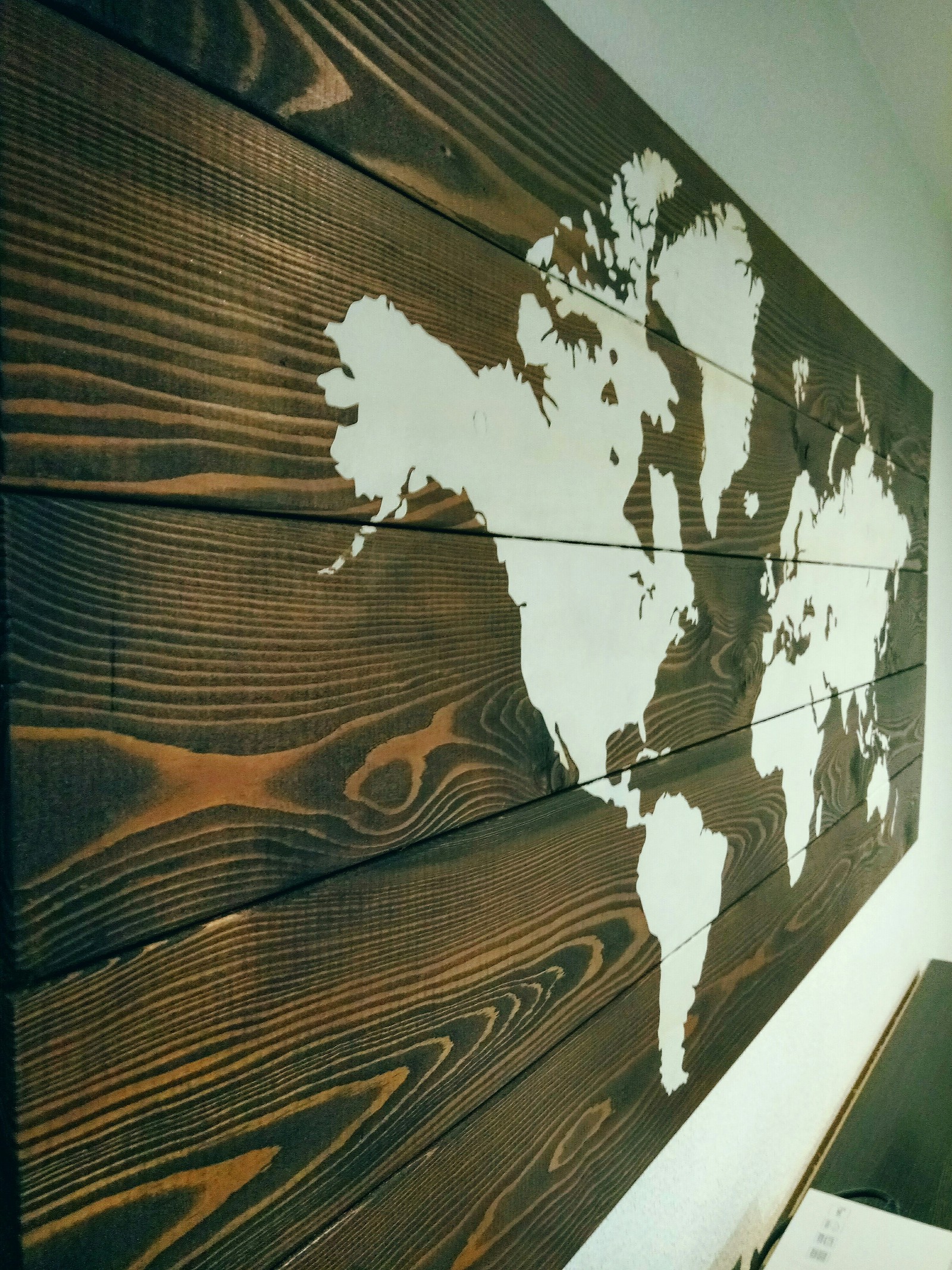 WALL WORLD MAP!!! - My, Decor, Tree, World map, Trend, Longpost