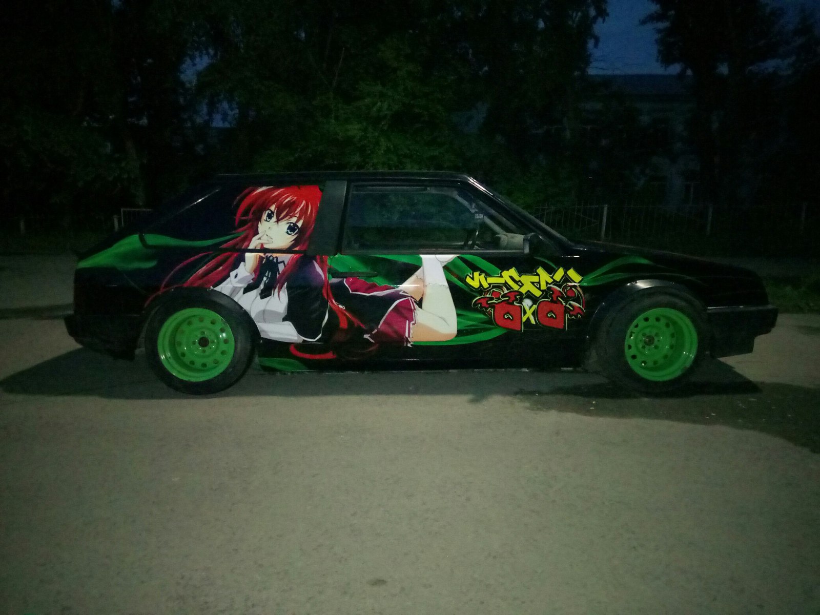 Chelyabinsk Itasha car - My, Auto, Itasha, Anime, High School DXD, Longpost