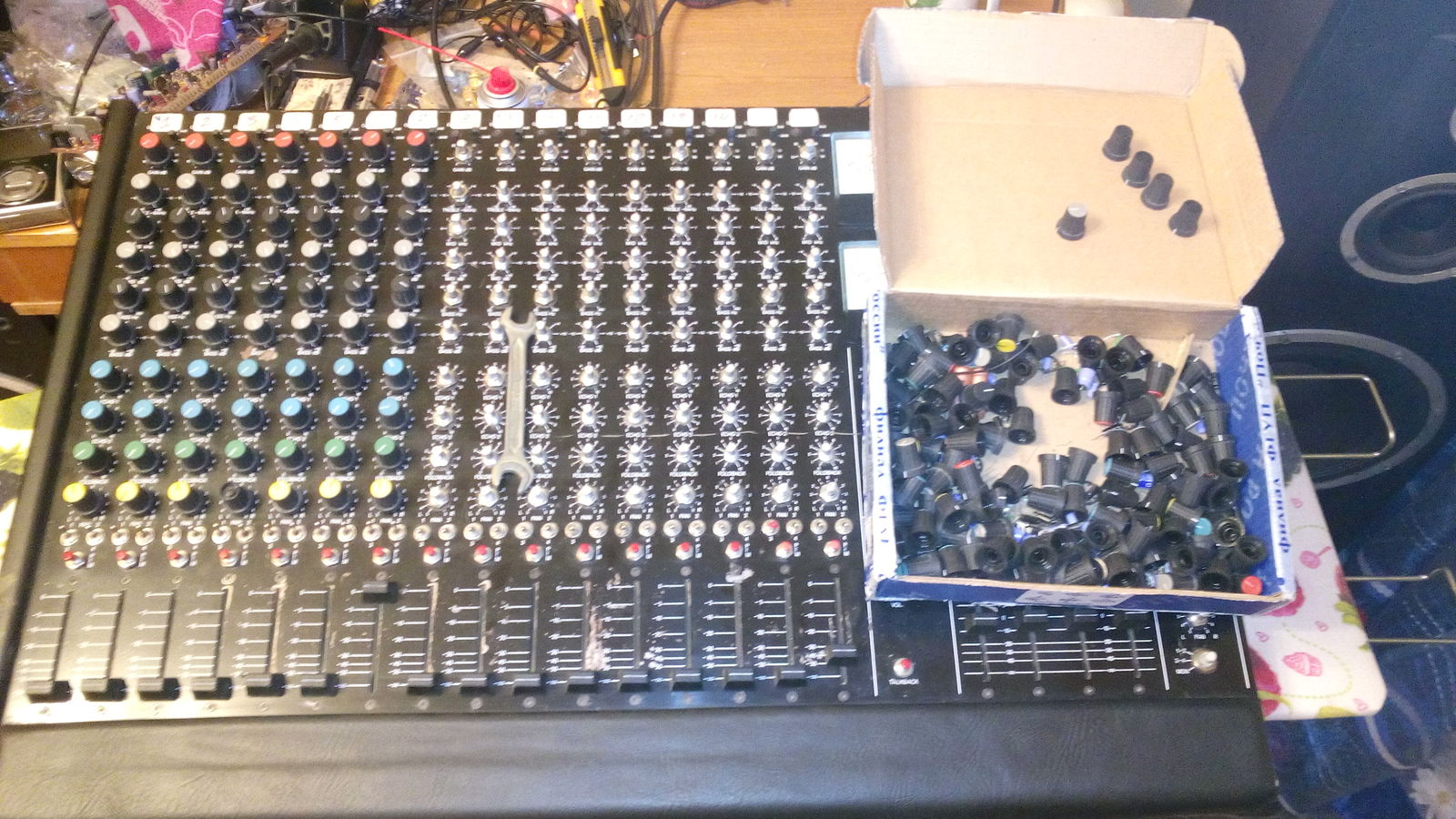 Repair of mixing console STUDIOMASTER 16 into 4 - My, Electronics repair, Longpost, Folk Audio Custom, Mixing Console, Music