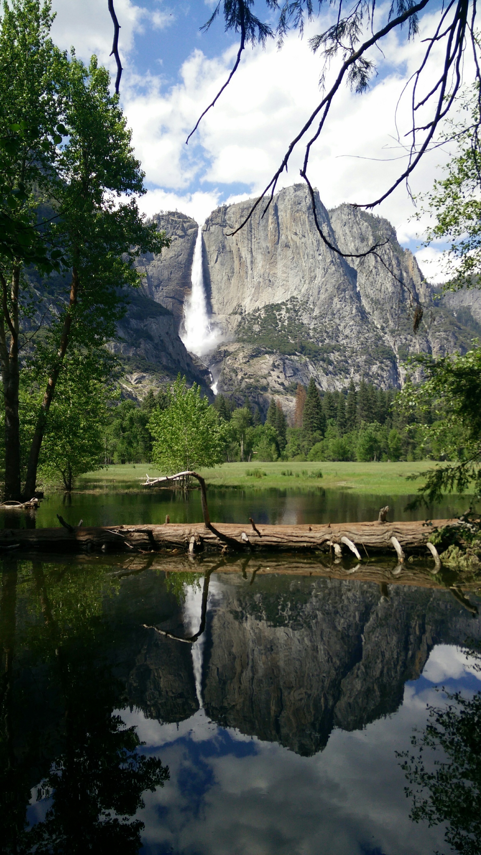 Yosemite - Waterfall, Yosemite Park, National park, Water, The rocks, Longpost