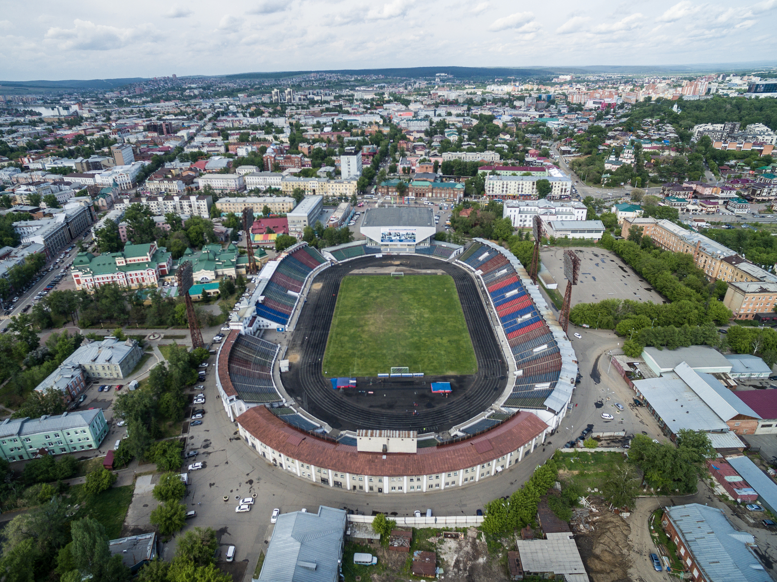 Irkutsk from the air - My, Quadcopter, Flight, Irkutsk, DJI Phantom, Longpost