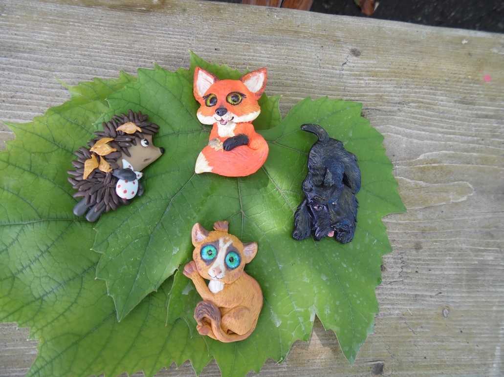 Summer animal brooches. - My, , Decoration, Brooch, Lemur, Animals