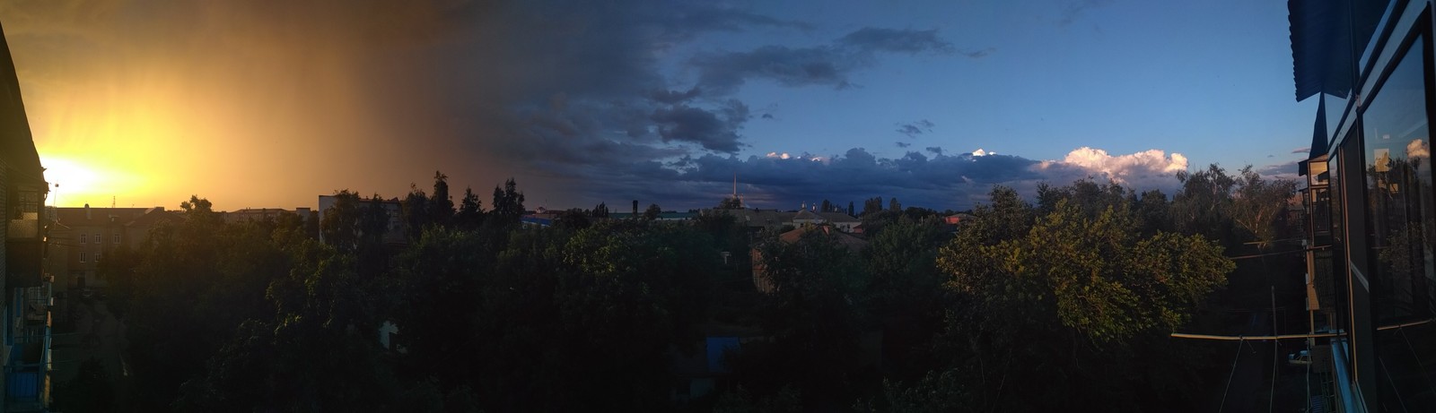 Palette - My, Панорама, Landscape, Sky, Nature, Rain, beauty