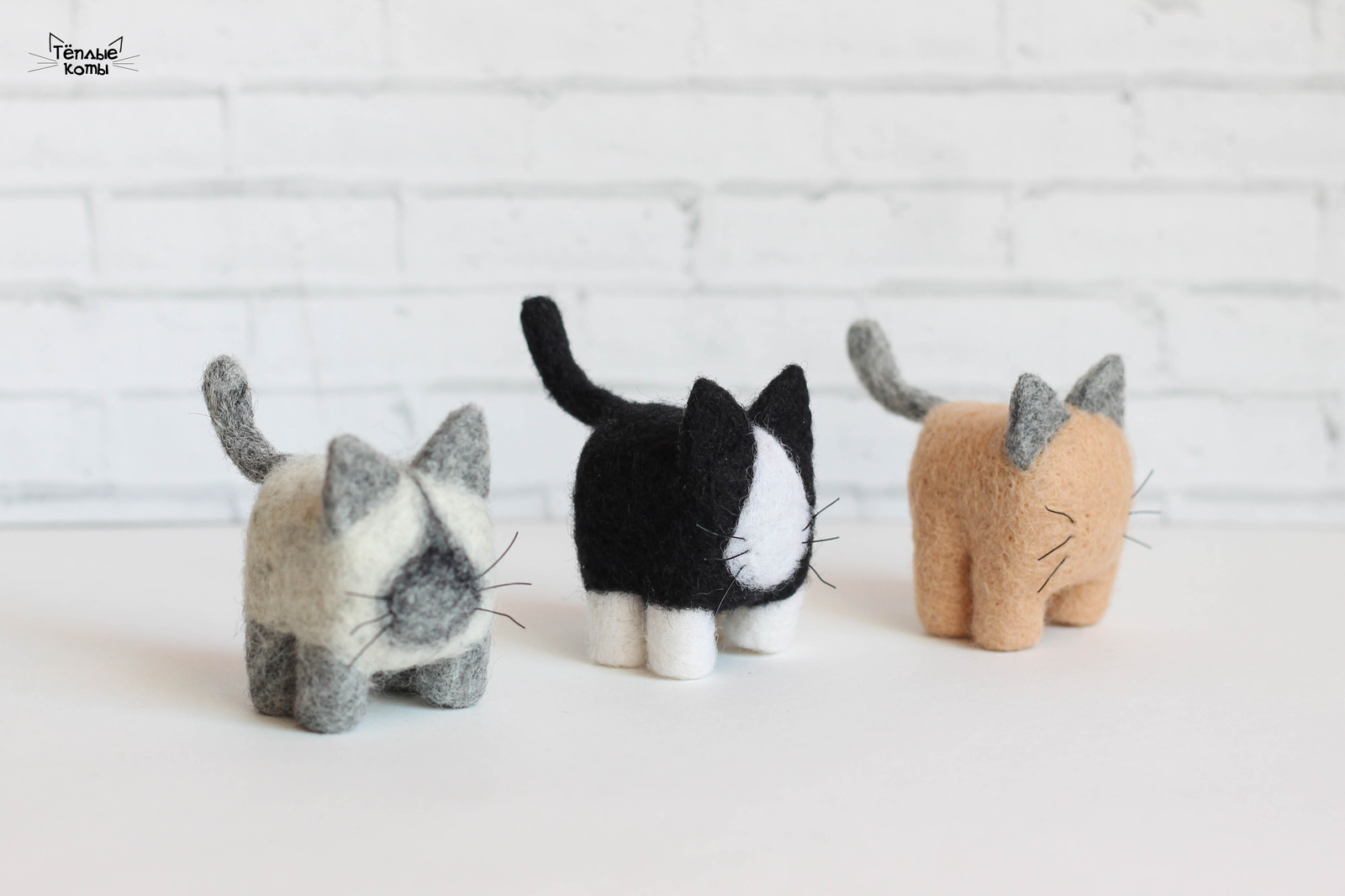 Mini-cats in the technique of dry felting - My, Creation, Wallow, Dry felting, cat, Art, Soft toy, Wool toy, Handmade, Longpost