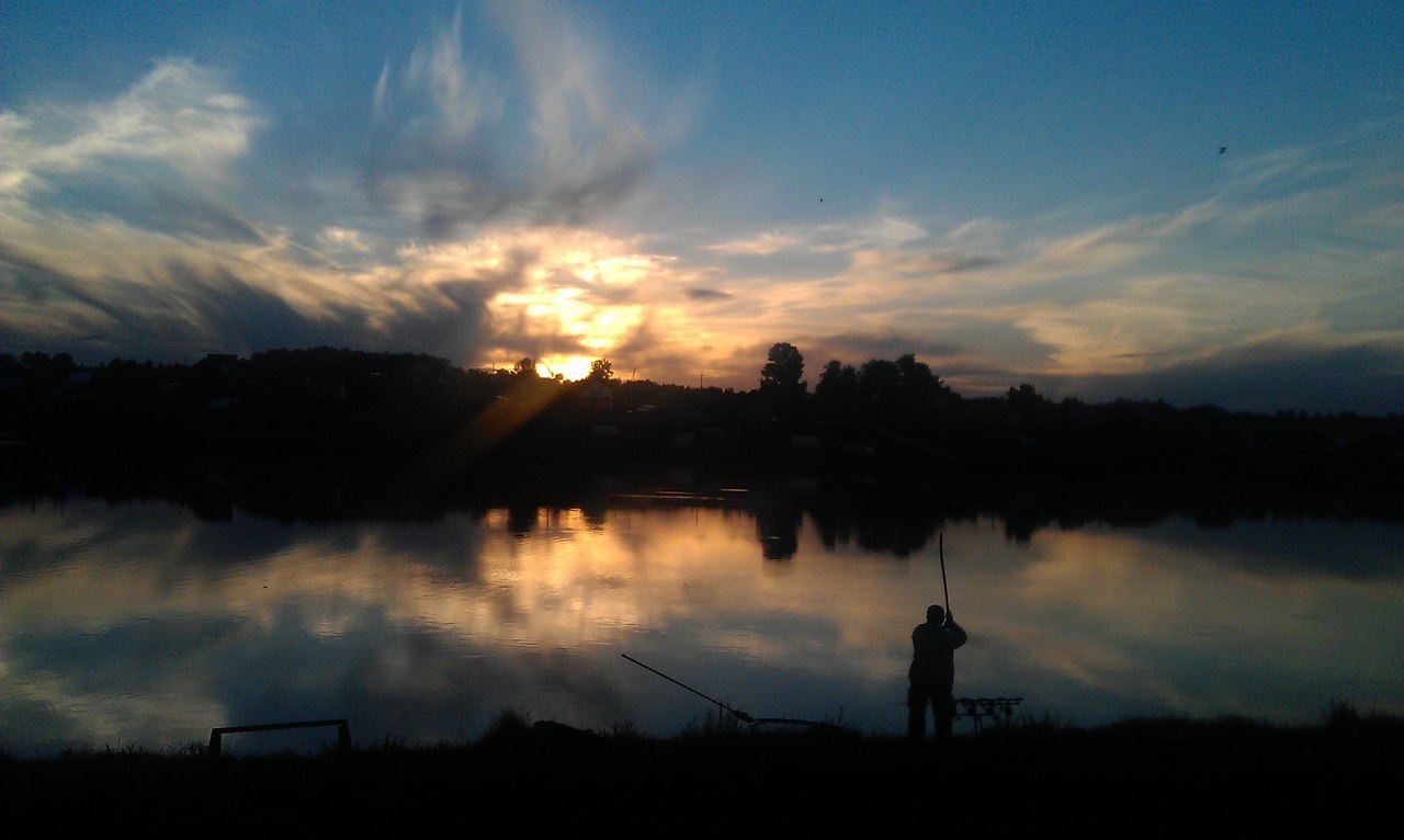 Fishing near Novosibirsk - My, Fishing, Carp, Fishermen