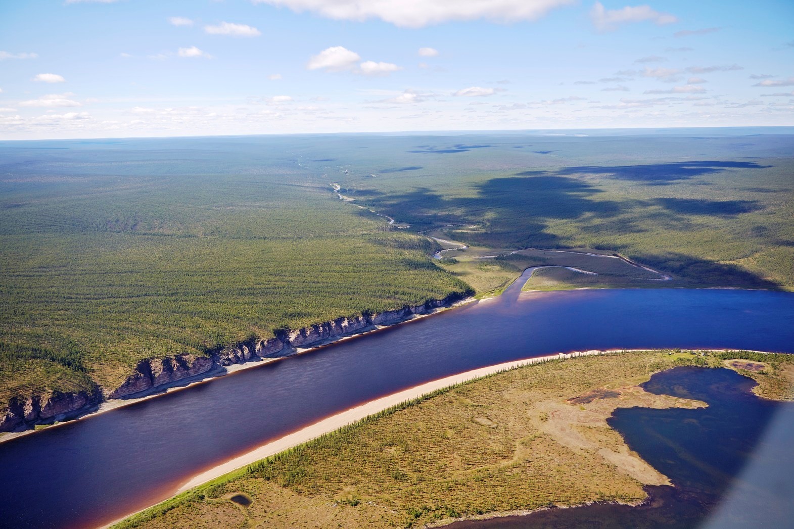 Road to Olenyok - Yakutia, The nature of Russia, Helicopter, , The photo, Longpost