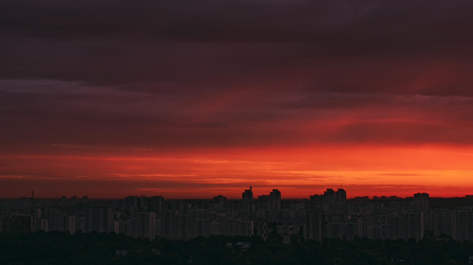 Sunset over South Butovo - Sunset, The photo