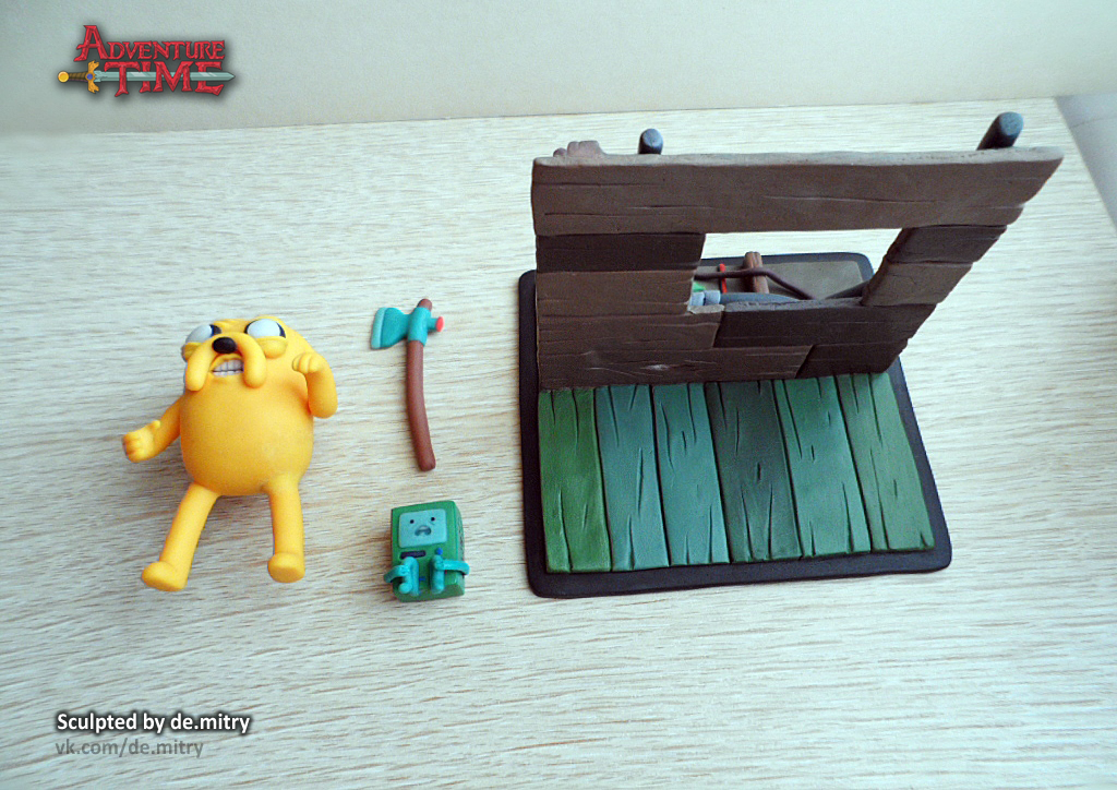 Here's Jacky! - My, Adventure Time, Jake the dog, Bimo, Polymer clay, Longpost, With your own hands, Creation