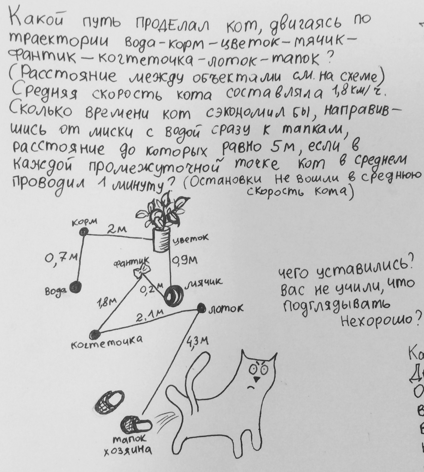 Physics in cats - My, Drawing, Physics, Comics, Longpost