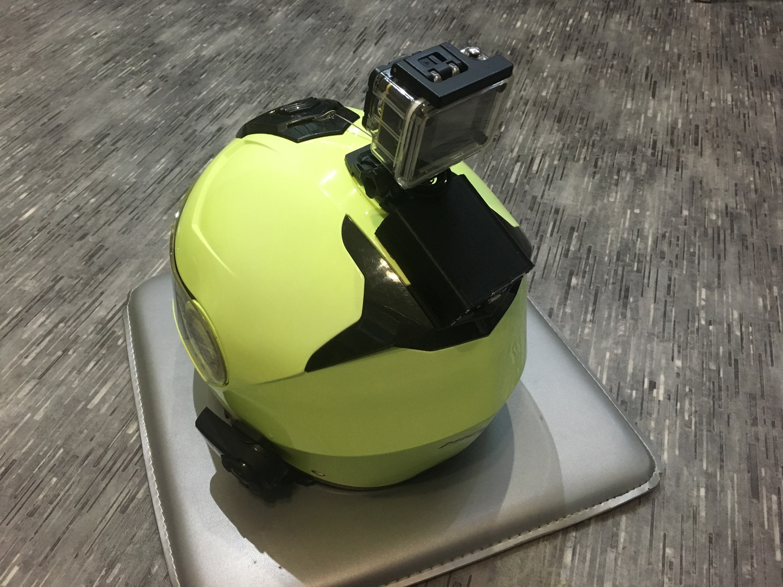 PowerBank for action camera on a motorcycle helmet - My, Powerbank, Action camera, Motorcycle helmet, Longpost