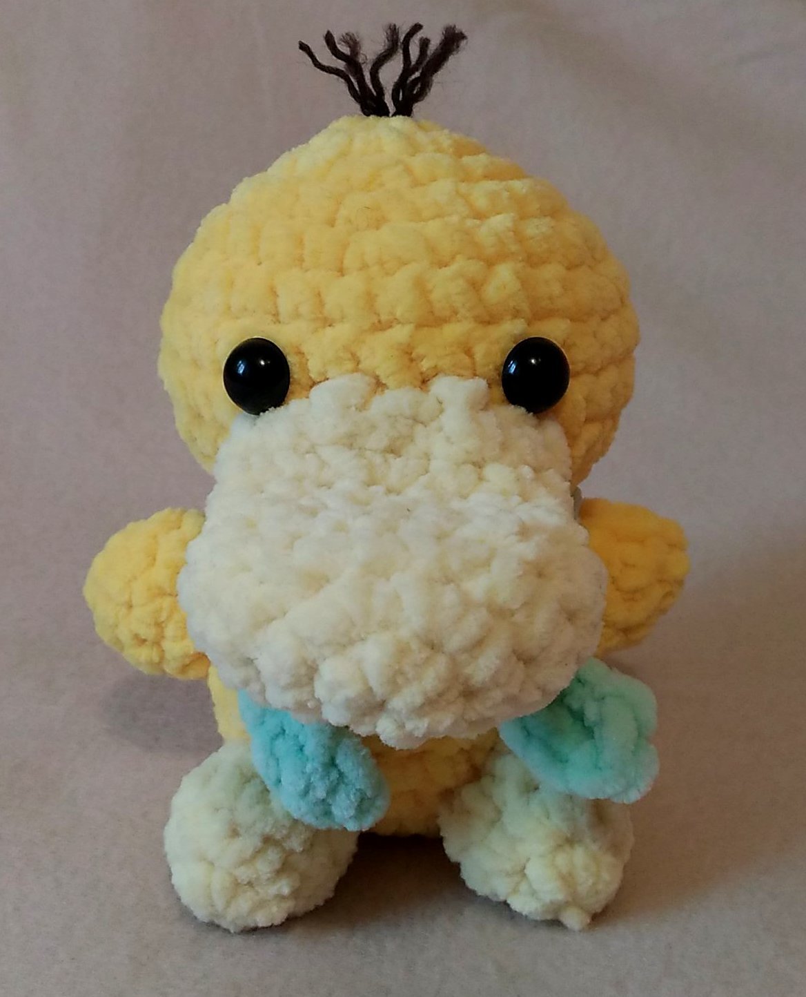 Duck PsyDuck - My, Amigurumi, Pokemon, Crochet, Soft toy