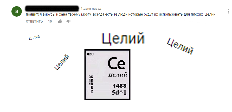 New element of the periodic table - Mendeleev table, New element, Comments, 