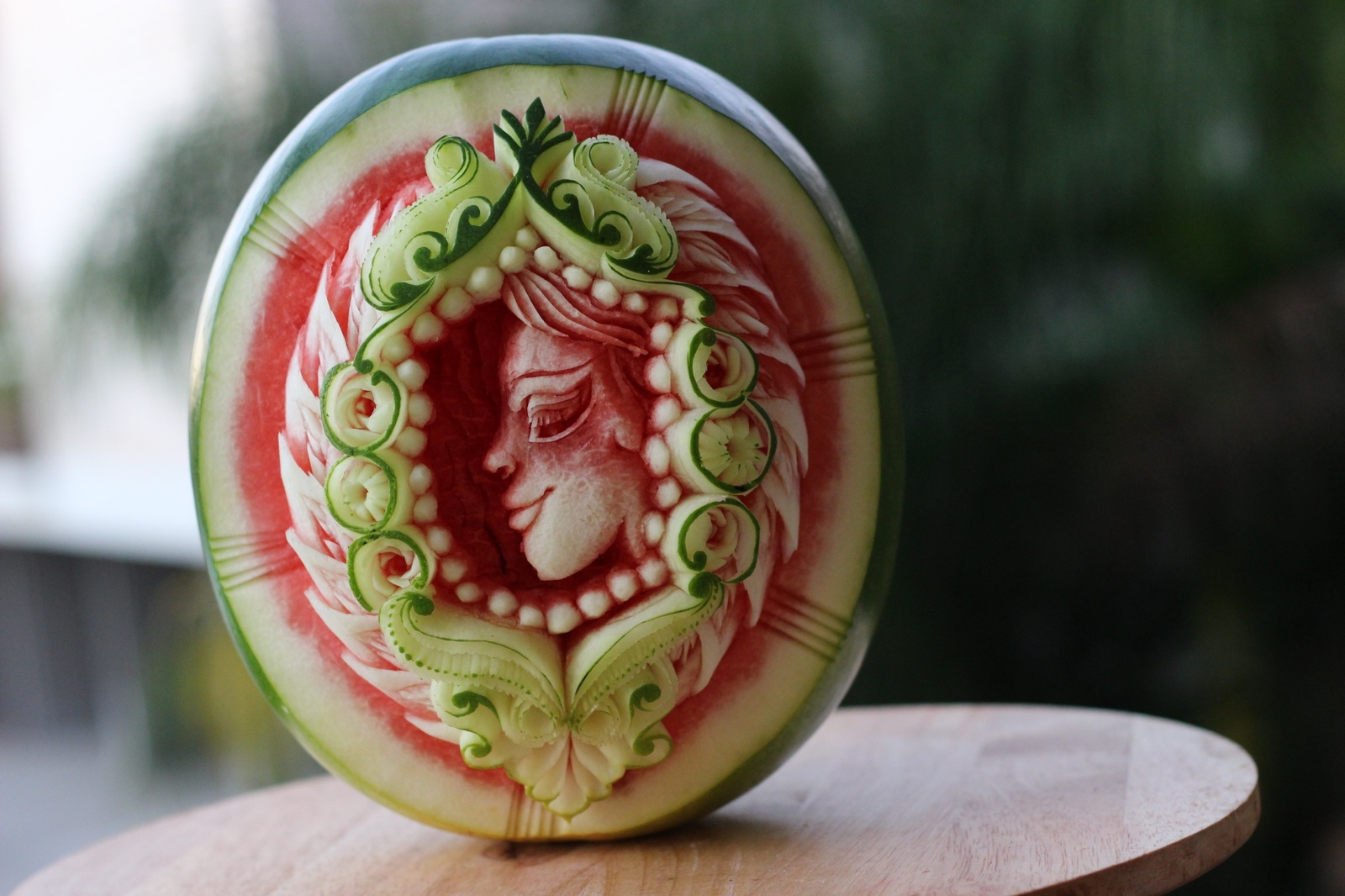 Watermelon art. - , Watermelon, Carving