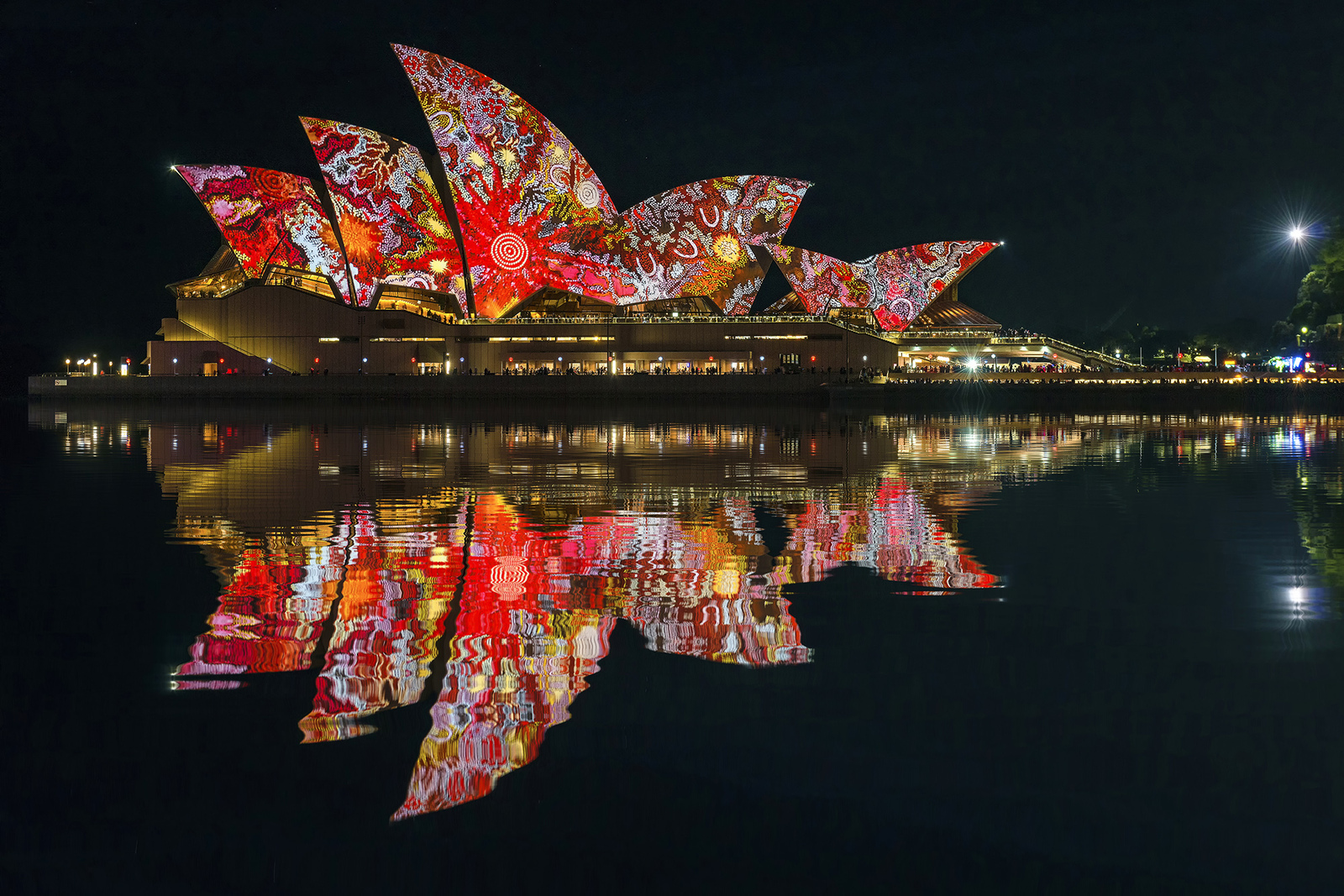 Sydney Opera House during the Vivid Sydney Festival. Part 2 (2015-2017) - The photo, Sydney Opera House, Sydney, The festival, Backlight, Color, Longpost