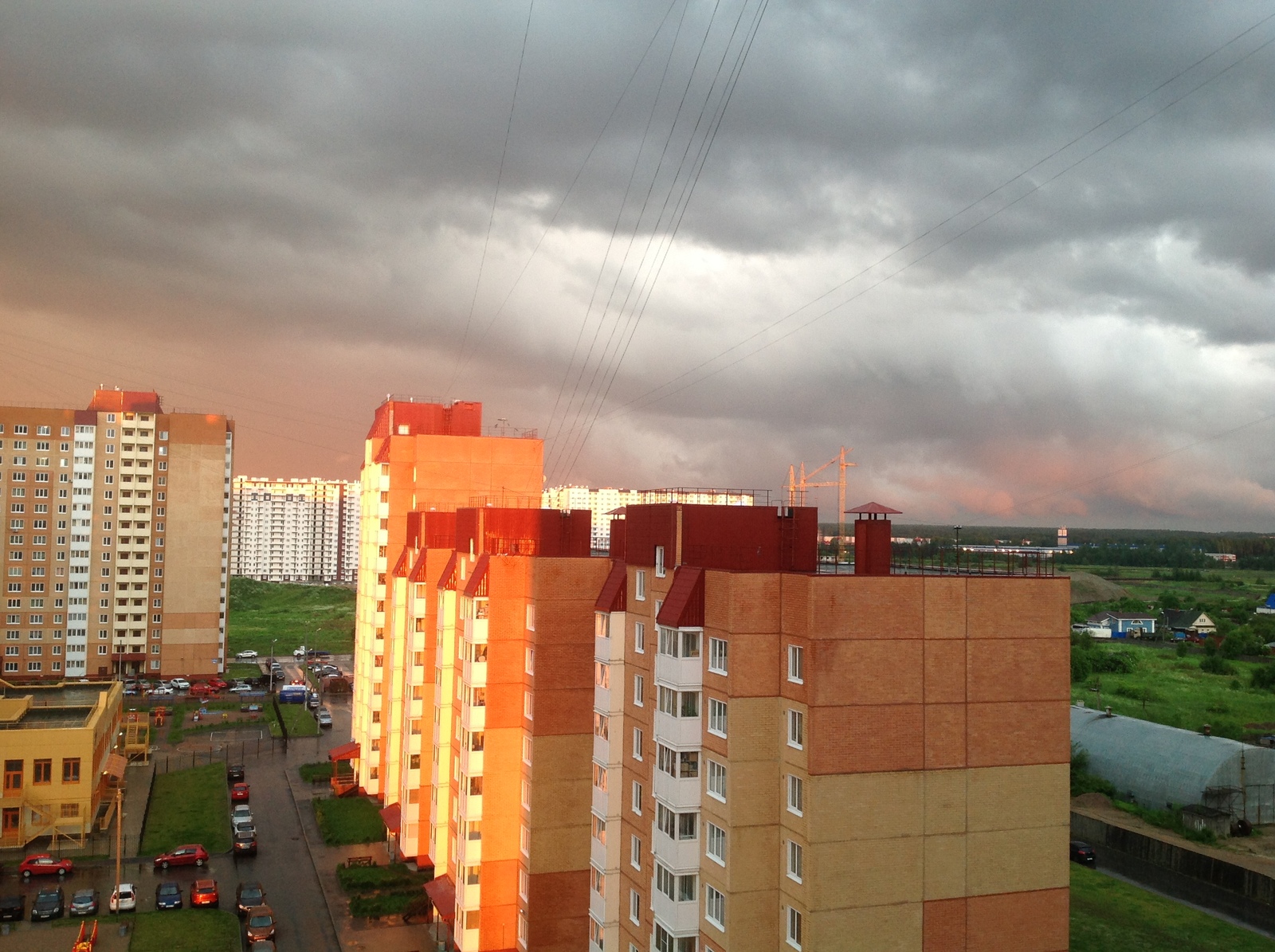 And in St. Petersburg now - My, Saint Petersburg, Rain, The sun, View from the window, beauty