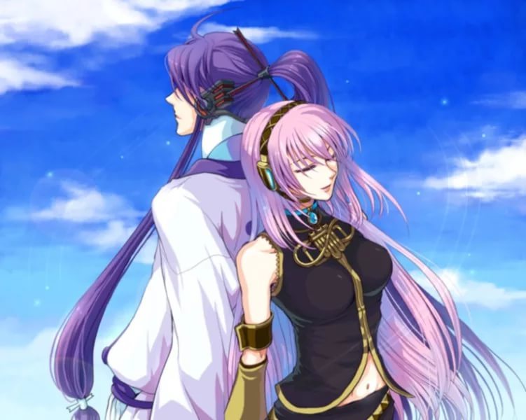 Gakupo and Luka - Vocaloid, , Art, Longpost, Anime, Anime art