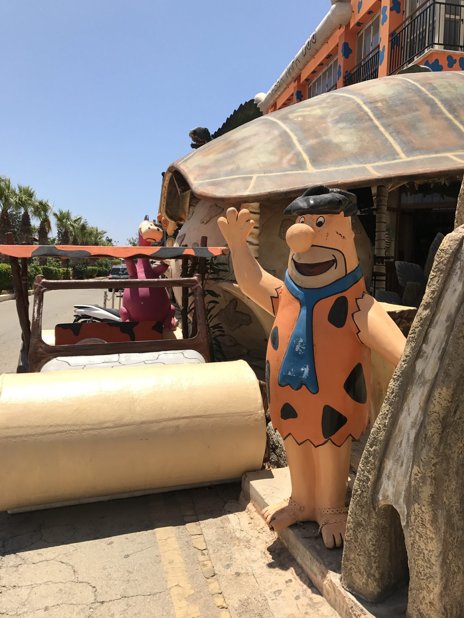 I saw - I shed a tear. - My, Flintstones, A restaurant, Cyprus, The photo, Longpost