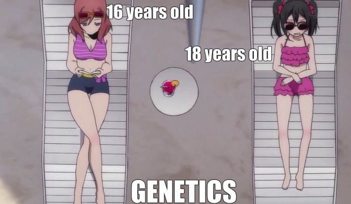 Genetics, you insensitive bitch! - Genetics, Figure, Girls, Sex, No sex, 9GAG