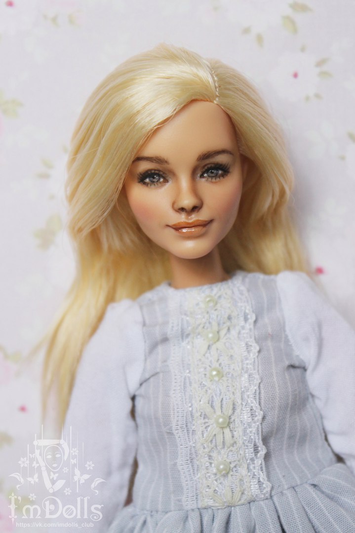 Creativity of my wife. - My, Doll, Chloe Grace Moretz, Ooak, Barbie, Repaint, Longpost