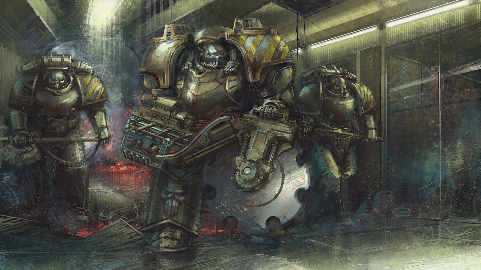 Fan concept of the Terminator ZhV - Warhammer 40k, Iron warriors, Wh Art, Hammk