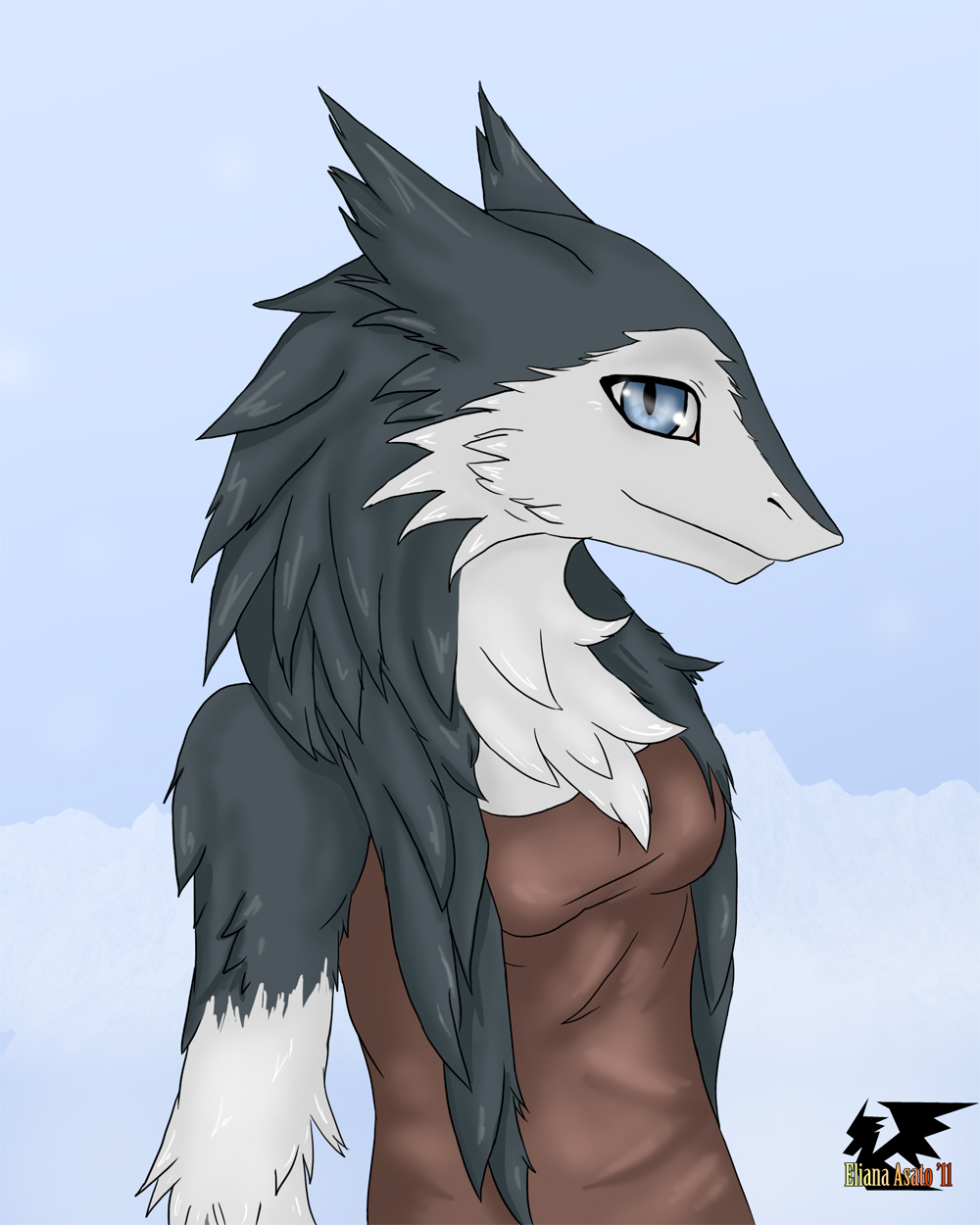 Often they ask what kind of fox is on the profile picture - Furry art, Longpost, Art, Furry, Sergal